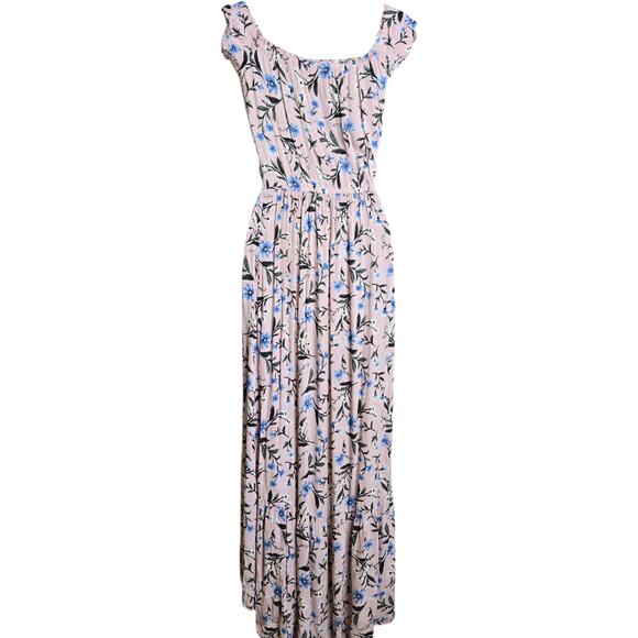 American Eagle Womens Dress XXS Pink Floral Cottagecore Boho Prairie Maxi - Picture 7 of 11